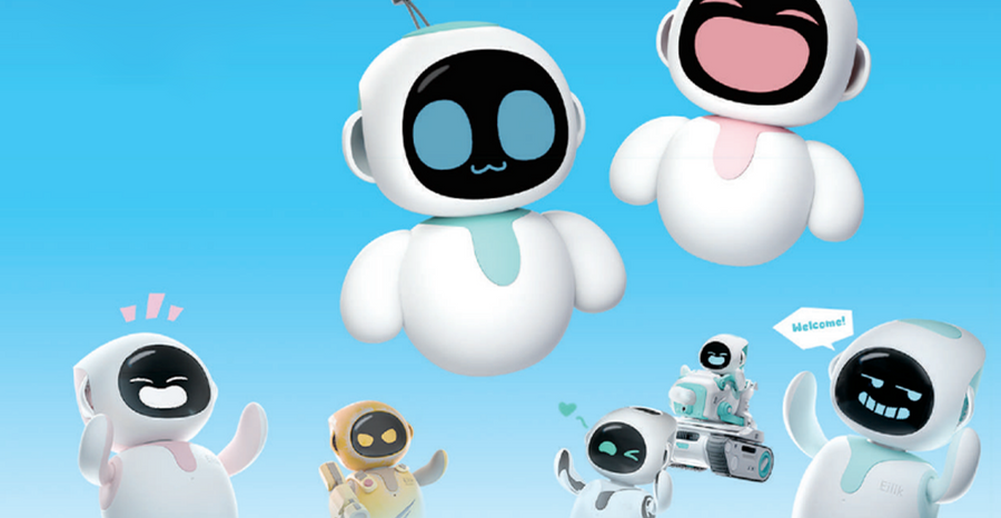 Eilik is a larger emotional desktop robot built around movement